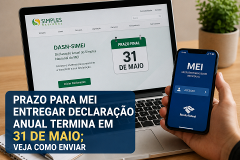 Prazo para MEI entregar declaração anual termina em 31 de maio.