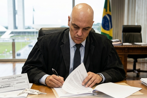 Moraes pede esclarecimentos sobre arma registrada em nome de Bolsonaro apreendida em blitz no DF