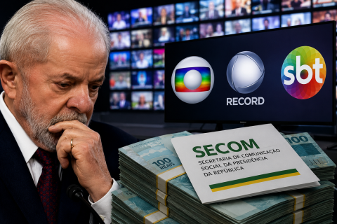 Secom destinou R$ 984,8 milhões para publicidade em televisão no governo Lula 3, segundo dados do Sicom