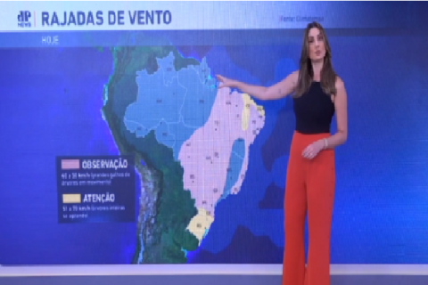 Rajadas de vento atingem grande parte do Brasil nesta quinta