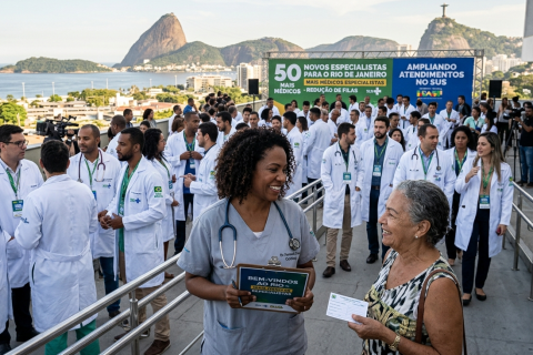 Projeto Mais Médicos Especialistas recebe 50 profissionais no Rio
