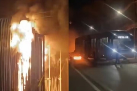 Ônibus é incendiado com passageiros dentro em São Paulo; polícia investiga ato de vandalismo