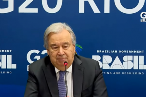 G20 ‘perderá relevância’ se houver divisão, diz Guterres