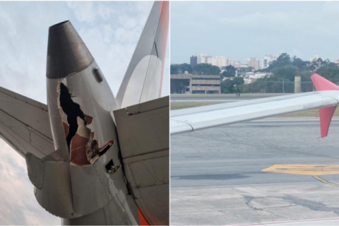 Aeronaves da Latam e Gol se chocam no pátio do Aeroporto de Congonhas