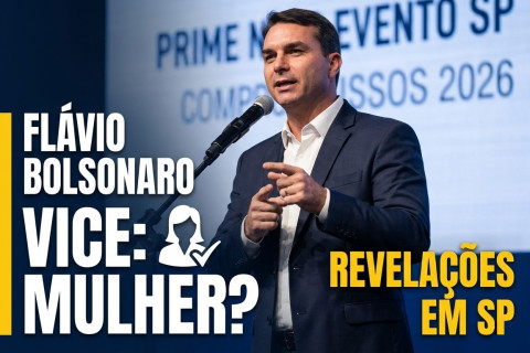 Flávio Bolsonaro projeta perfil de vice: ‘Meu vice será uma pessoa preparada e, de preferência, mulher’