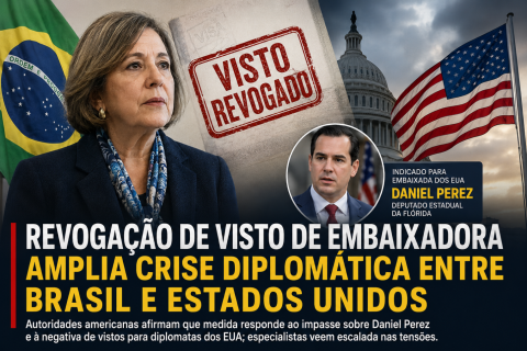 Revogação de visto de embaixadora amplia crise diplomática entre Brasil e Estados Unidos