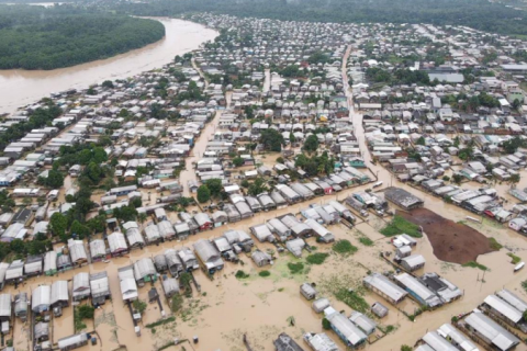 Nível do Rio Acre sobe para 17,54 metros, e Estado se aproxima da maior cheia da história