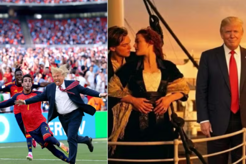 Trend Trump: após polêmica em foto do título da Espanha, internet cria imagens do presidente em situações inusitadas