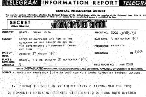 Documentos secretos sobre assassinato de Kennedy relevam que os EUA espionaram Brizola