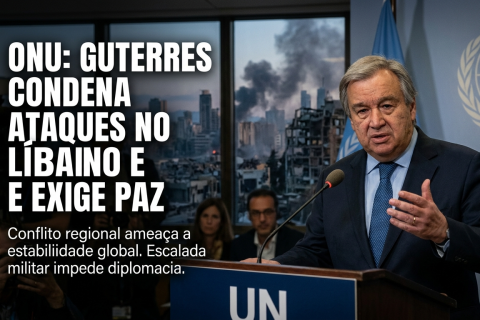ONU: Guterres critica ataques no Líbano e defende avanço das negociações para encerrar conflito regional