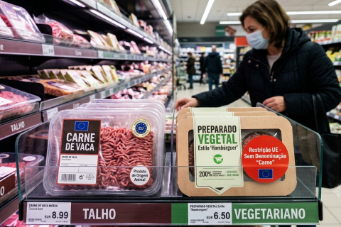 UE restringe uso do termo “carne” para produtos vegetais e reacende debate sobre rotulagem alimentar