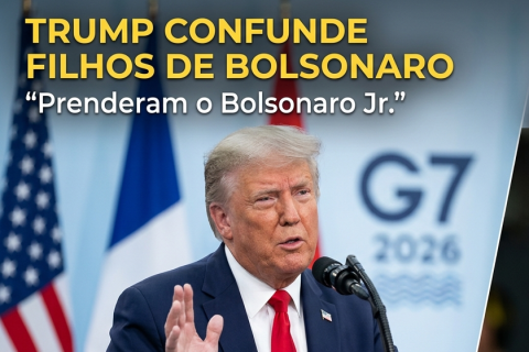 Trump confunde filhos de Jair Bolsonaro ao repercutir condenação de Eduardo pelo STF