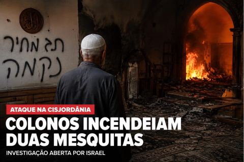 Colonos israelenses incendeiam duas mesquitas na Cisjordânia em meio à escalada da violência