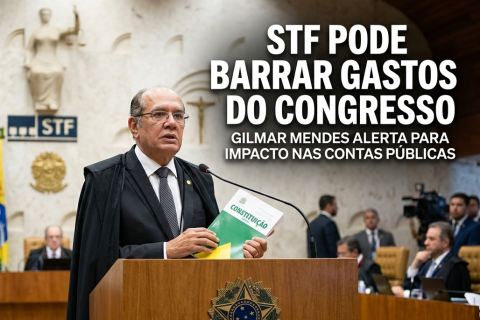 Gilmar diz que STF pode barrar medidas do Congresso que ampliem gastos públicos
