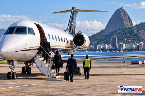 Alexandre de Moraes aparece em vídeo desembarcando de aeronave ligada a Daniel Vorcaro