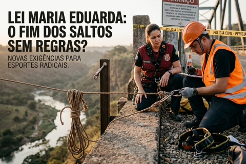 Lei Maria Eduarda: projeto propõe regras específicas para rope jumping, bungee jumping e rapel após morte de jovem