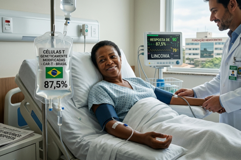 Terapia CAR-T Cell apresenta resposta de 87,5% em pacientes com linfoma e avança em pesquisa nacional