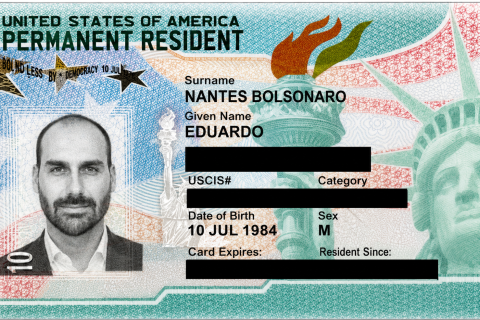 Governo brasileiro vê Green Card para Eduardo Bolsonaro como gesto político da gestão Trump
