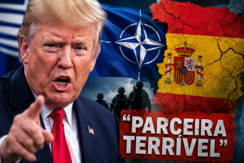 Trump volta a defender interrupção do comércio com a Espanha e chama país de "parceira terrível" durante cúpula da Otan